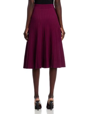 Rib A Line Midi Skirt