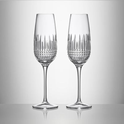 Lismore Diamond Essence Flute, Set of 2