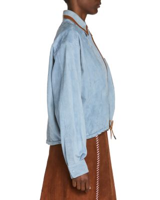 Suede Drawcord Shirt