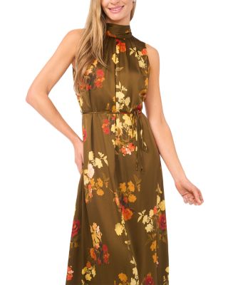 Amber Bow Tie Sleeveless Maxi Dress
