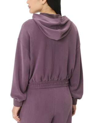 Sand Wash Cloud Crop Hoodie