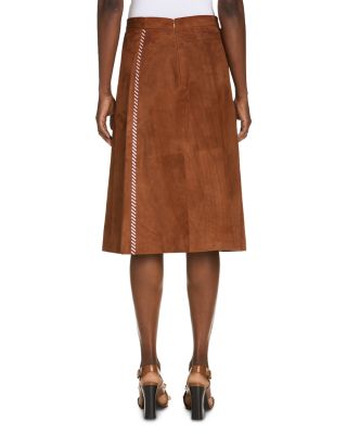 Suede A Line Skirt