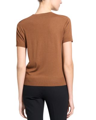 Lightweight Wool Short Sleeve Top