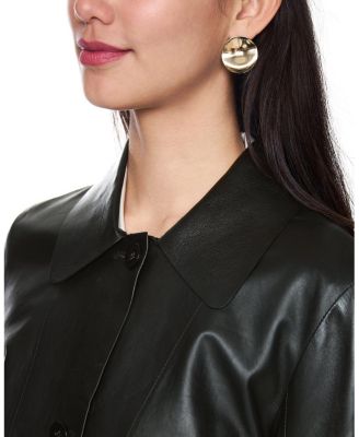 Wide Sleeve Lightweight Leather Jacket