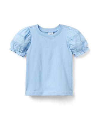 Girls' Lace Puff Sleeve Top - Baby, Little Kid, Big Kid