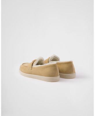 Women's Suede and Shearling Loafers