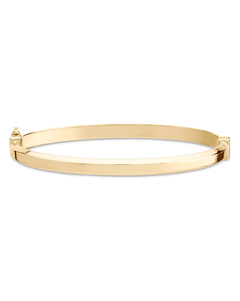 Lana Jewelry Edged Hollow Bangle Bracelet In 14k Yellow Gold In Gold