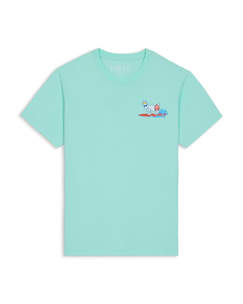 Goat Usa Boys' Surf Club Short Sleeved Tee - Big Kid In Blue