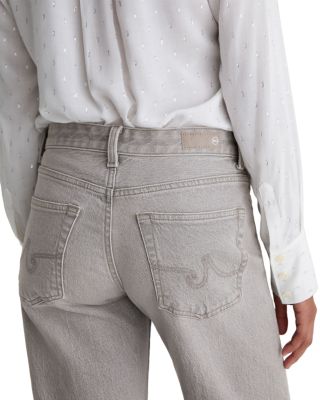 Adria Low Rise Wide Leg Jeans in Silver Myst