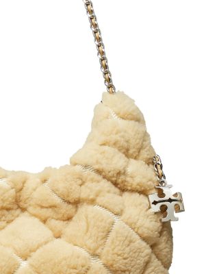 Mini Fleming Shearling Hobo Bag