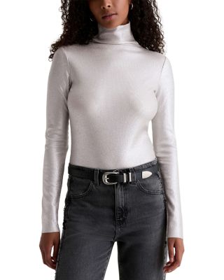 Metallic Turtleneck