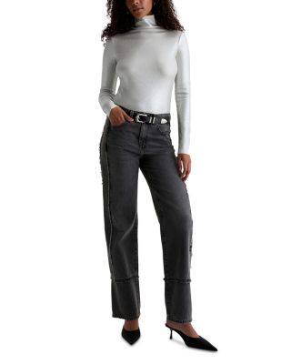 Brinley Mid Rise Straight Jeans in Overnight