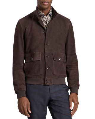 Weir Suede Bomber Jacket