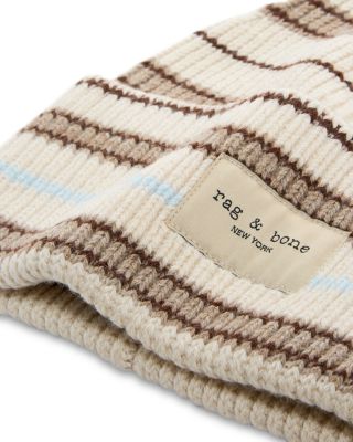 Blake Multi Stripe Knit Wool Blend Beanie