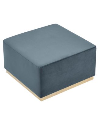  Tilden Large 28" Square Performance Velvet Upholstered Ottoman