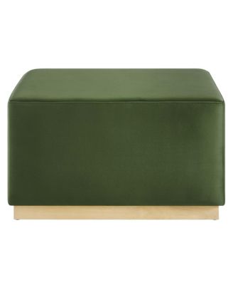  Tilden Large 28" Square Performance Velvet Upholstered Ottoman