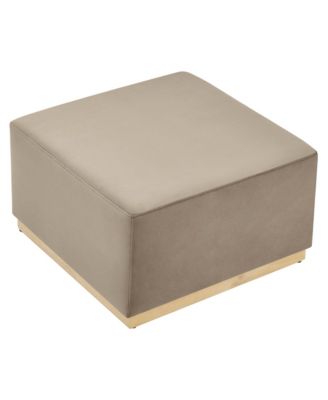  Tilden Large 28" Square Performance Velvet Upholstered Ottoman