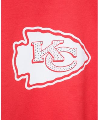  Women&#39;s NFL Kansas City Chiefs Bling Flea Market Crop Fleece
