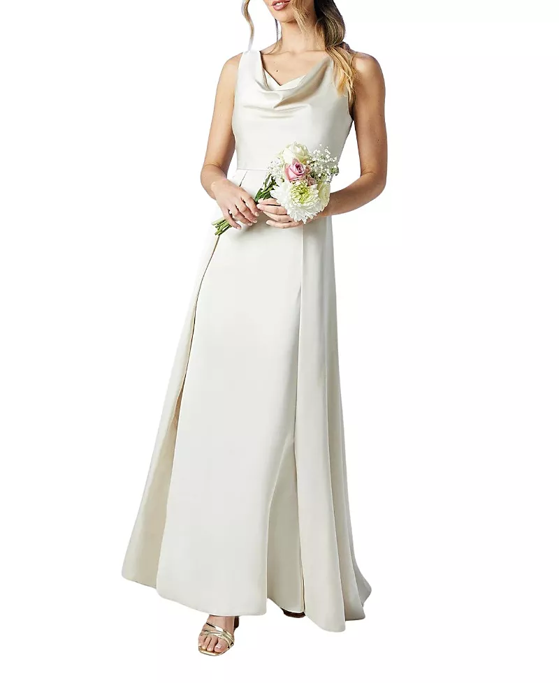 Coast Sleeveless Cowl Neck Bridesmaid Dress