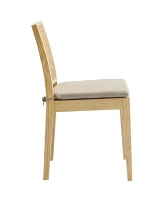 Ovard Wood and Rattan Dining Chair