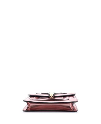 Small Serpenti Forever Square Shoulder Bag Metallic Leather