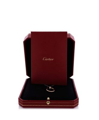  Juste un Clou Pendant Necklace 18K Rose Gold with Diamonds, 15 - 15.75"