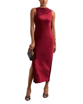 Alula Cowlback Midi Dress