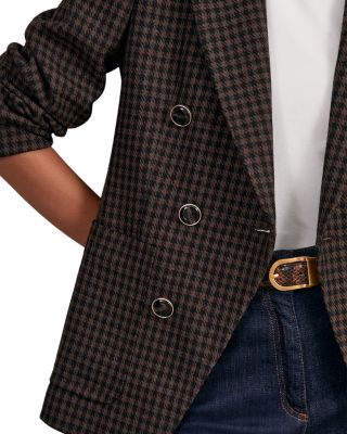 Ayla Double Breasted Check Jacket