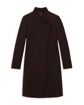 Petites Wool Blend Mid Length Coat