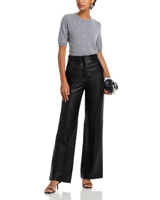 Rosalyn Rhinestone Embellished Crewneck Top