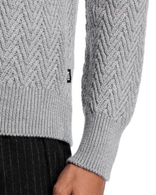 Hitalo Textured Crewneck Sweater