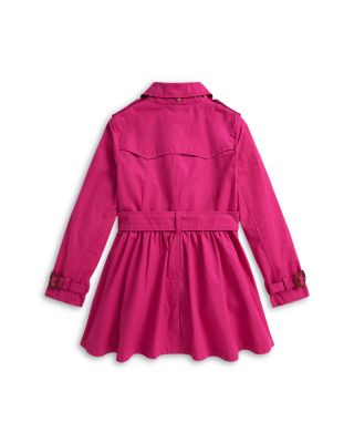 Girls' Cotton Hooded Trench Coat - Big Kid, Little Kid