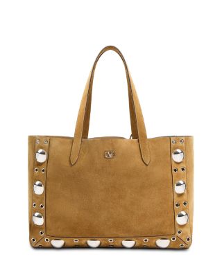 Nellc&amp;ocirc;te Medium Shopping Tote Bag in Suede