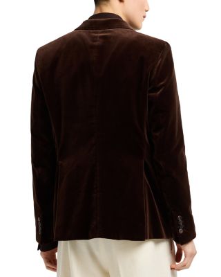 Regular Fit Velvet Blazer