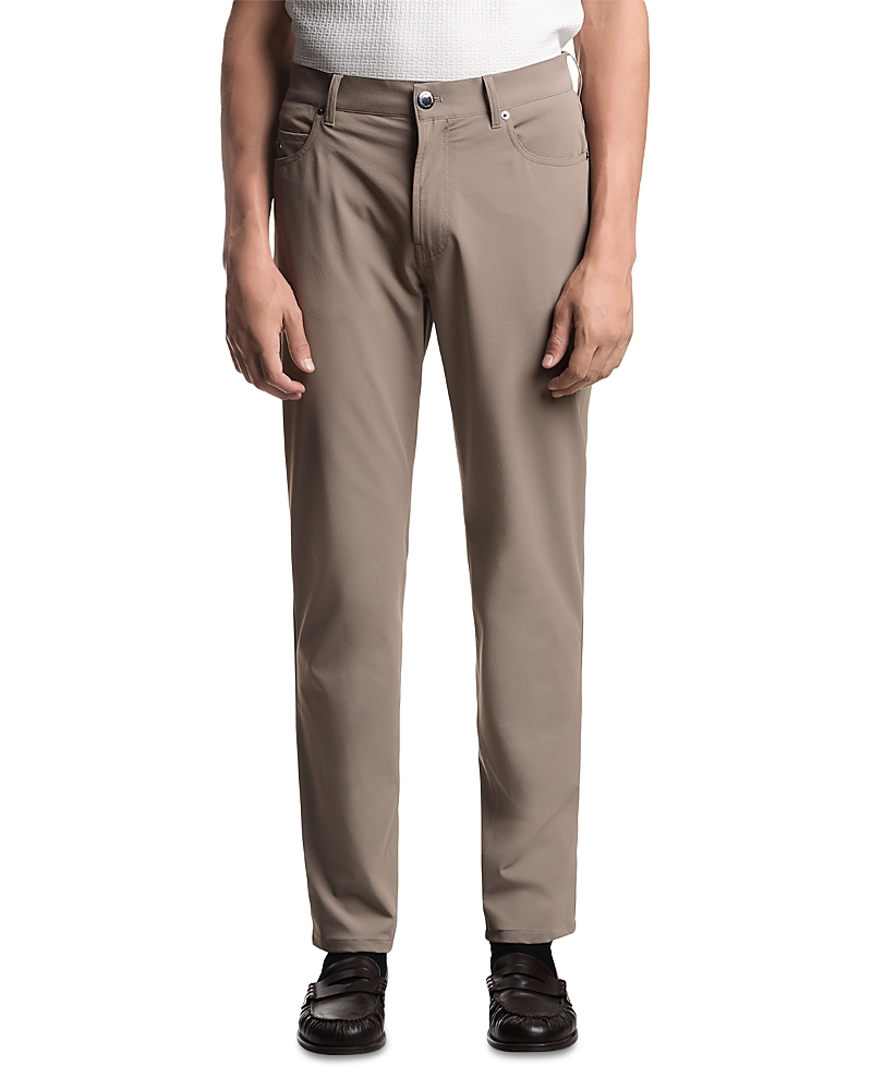 Emporio Armani Regular Fit Pants in Light Brown