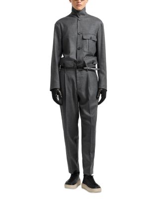 Relaxed Fit Wool Trousers