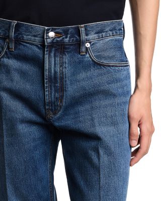 Straight Fit Jeans in Medium Blue