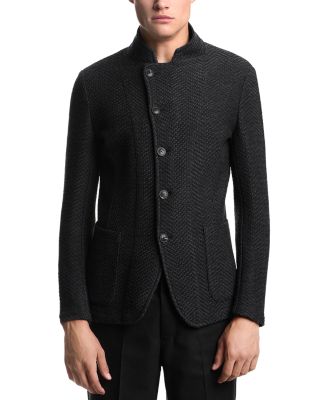 Regular Fit Textured Jacket