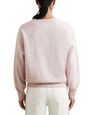 Misha Brushed Cashmere Crewneck Sweater