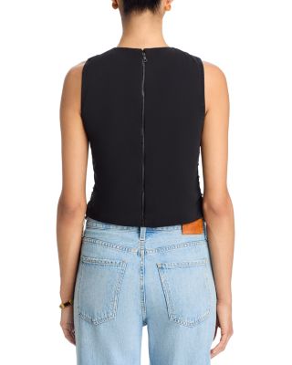 Amal Embellished Boxy Tank