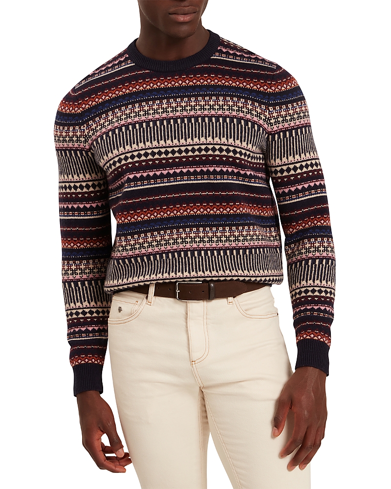 Ted Baker Amarat Fair Isle Crewneck Sweater In Multi
