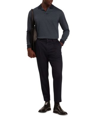 Durand Geo Jacquard Polo Shirt