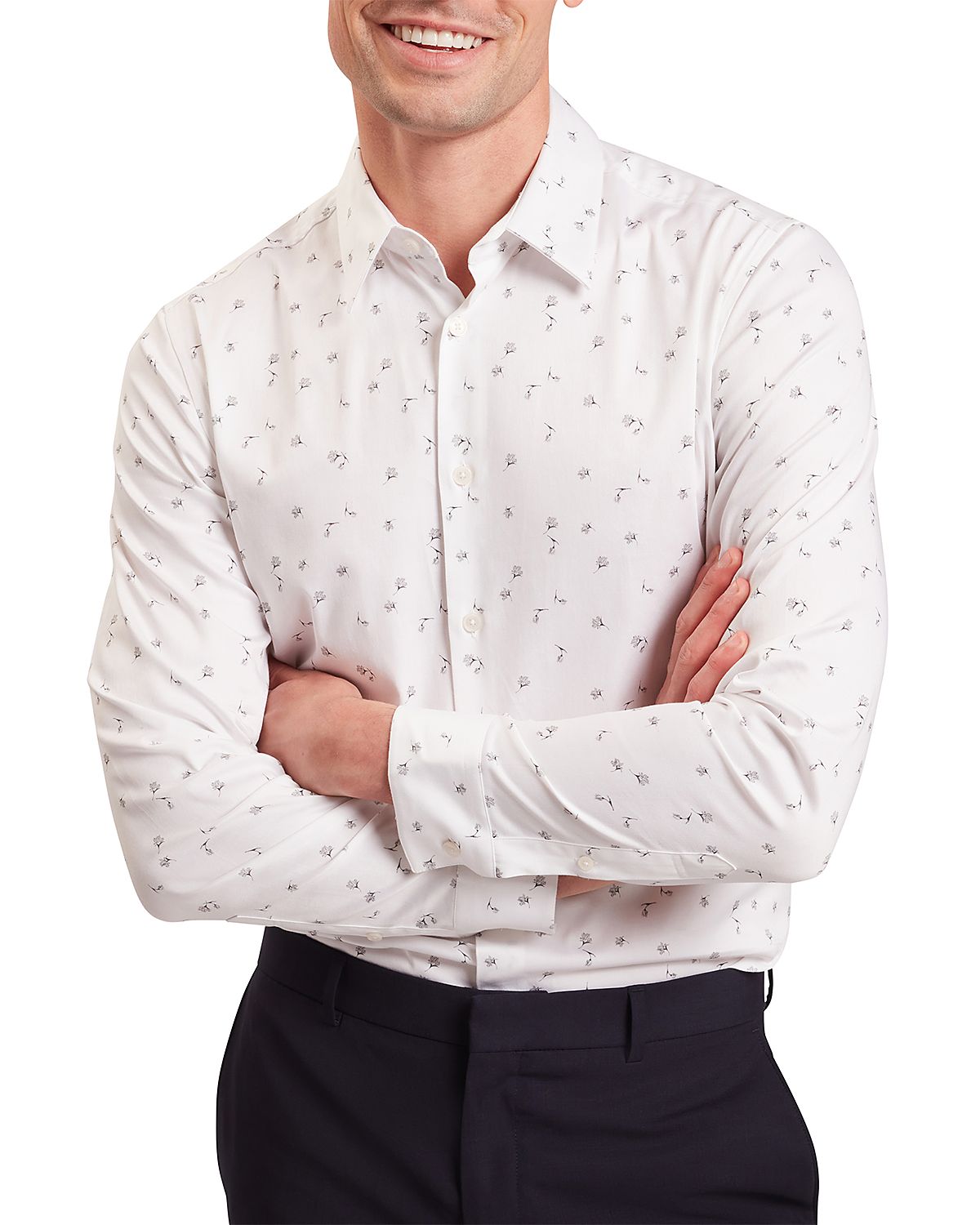 Ted Baker Iskran Slim Fit Ditsy Floral Shirt