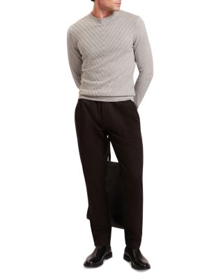 Corbin Chevron Stitch Crewneck Sweater