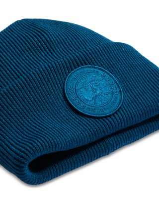 Arctic Disc Merino Wool Logo Patch Ribbed Toque 