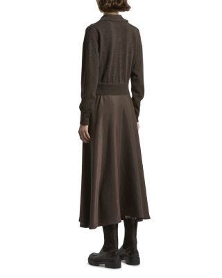 Mixed Material Dress