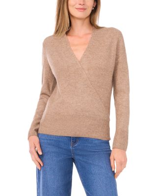 Cross Front Long Sleeve Sweater