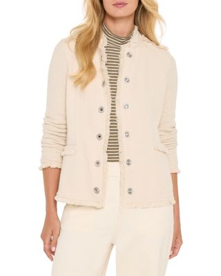 Fringe Trim Military Jacket