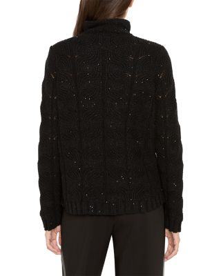 Cable Knit Sparkle Sweater