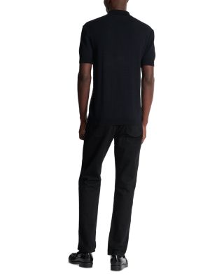 Printed Color Block Polo Shirt